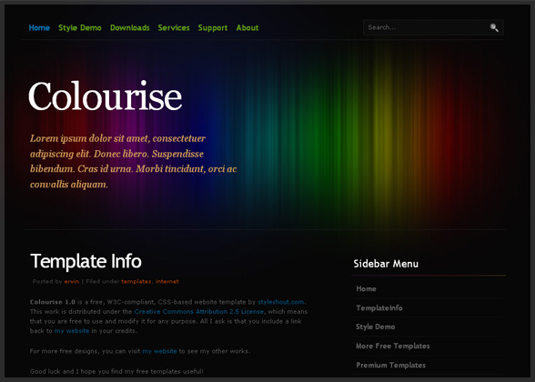 Free WordPress Theme: Colourise