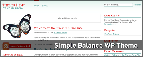 Simple Balance Free WordPress Theme