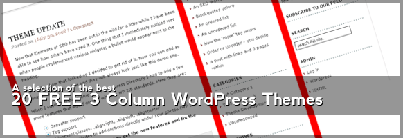 Free 3 column wordpress themes