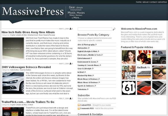 MassivePress WordPress Theme