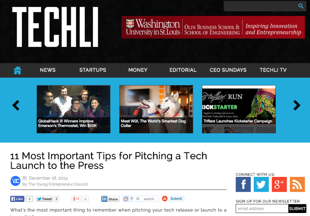 John Rampton - 11 Most Important Tips for Pitching a Tech Launch to the Press
