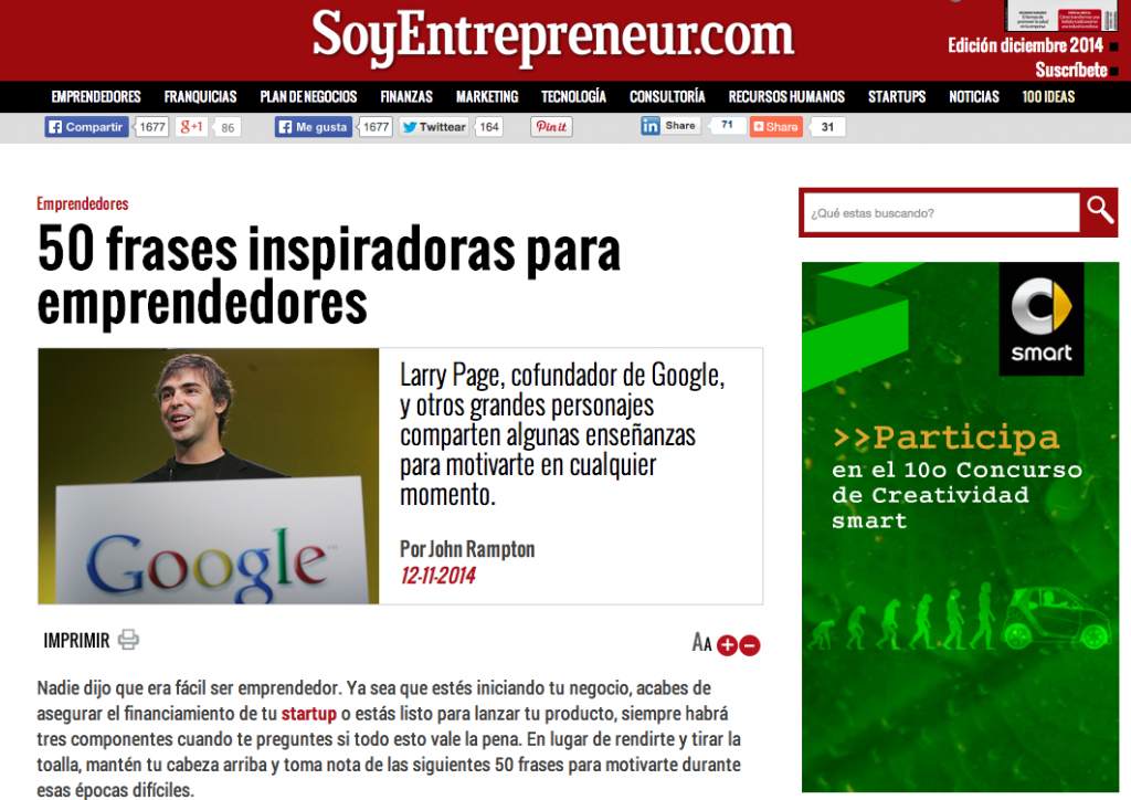 John Rampton - 50 Frases Inspiradoras Para Emprendedores